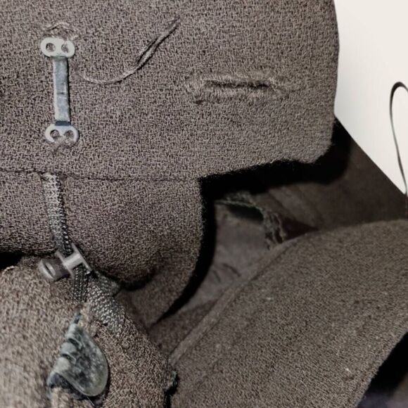 Ellen Tracy Womens Pants Sz 12 Wool Straight Leg Pleated Pockets Vtg Lagenlook - Picture 8 of 11